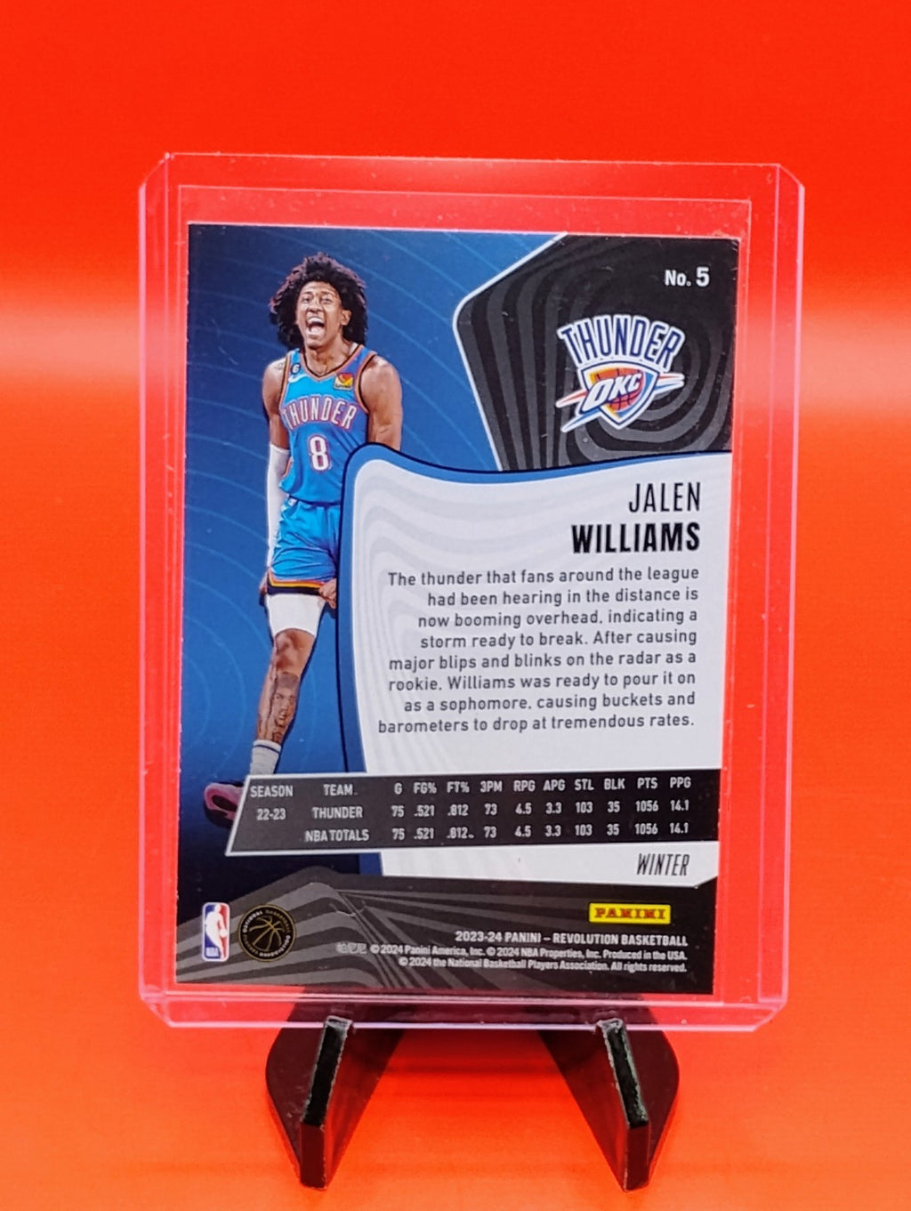 Jalen Williams 2023-24 Panini Revolution Winter #5 Oklahoma City Thunder CHAMPS!
