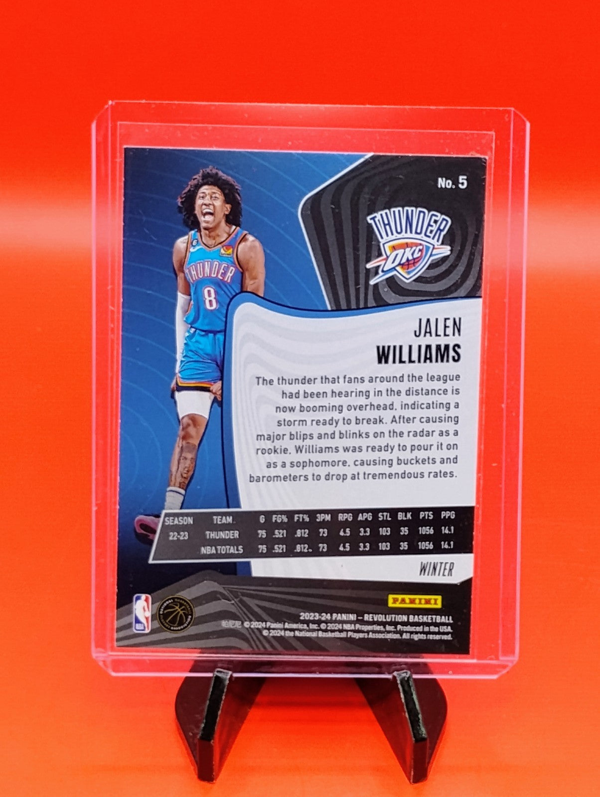 Jalen Williams 2023-24 Panini Revolution Winter #5 Oklahoma City Thunder CHAMPS!