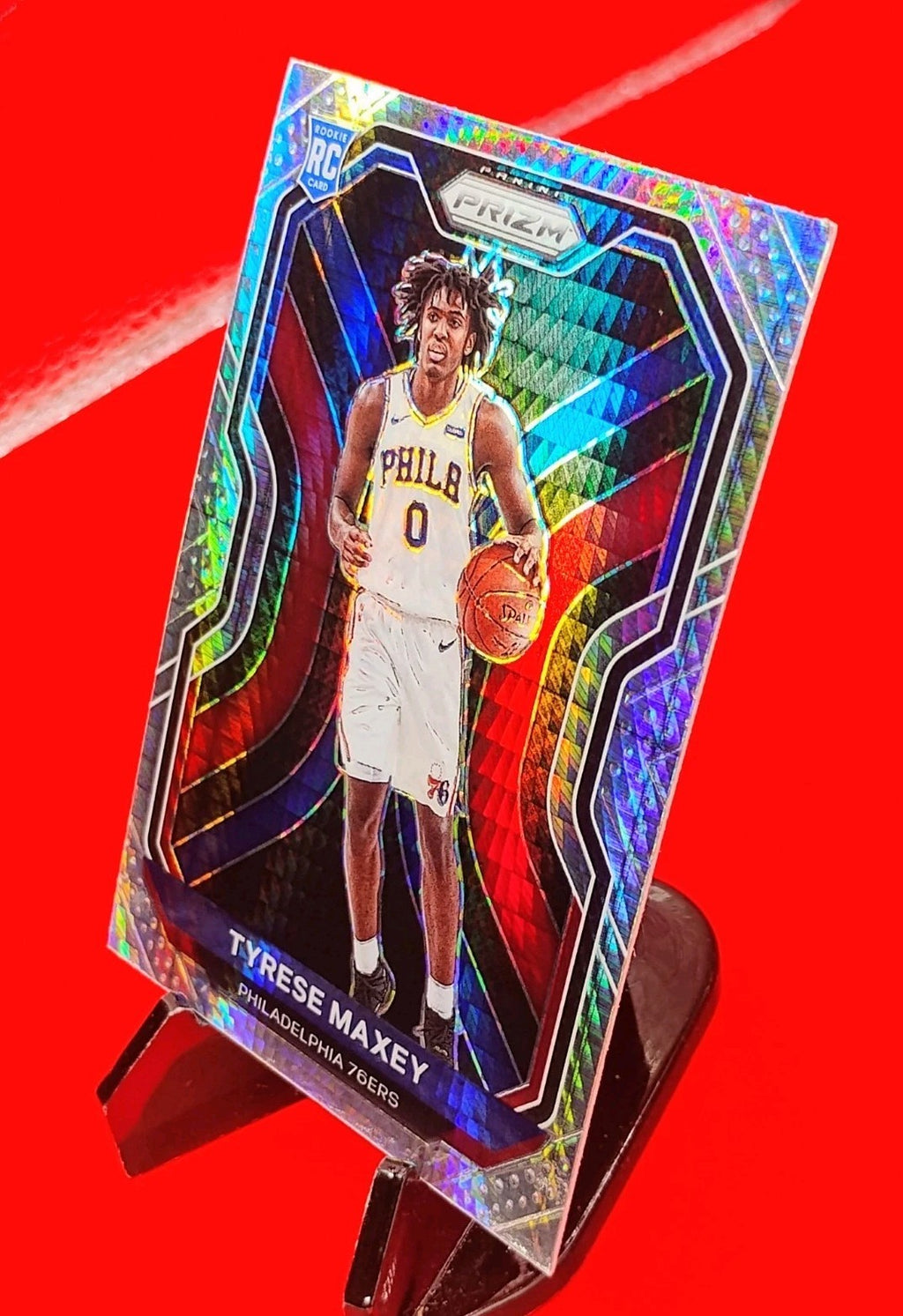 Tyrese Maxey 2020-21 Prizm RC #256 Silver Hyper Prizm Rookie Philadelphia 76ers