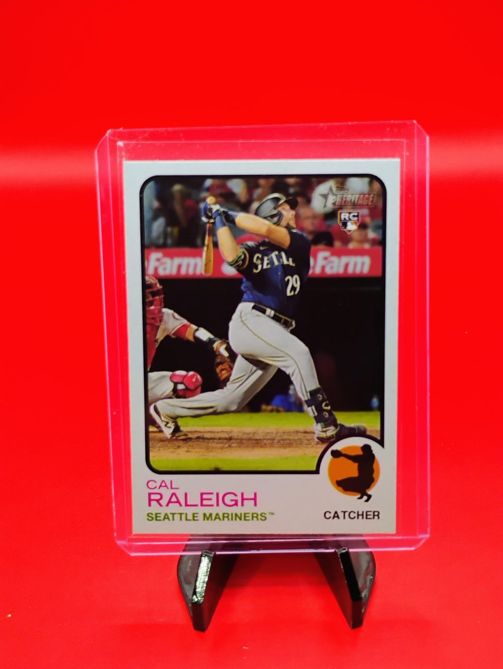 Cal Raleigh 2022 Topps Heritage #367 RC Seattle Mariners Rookie Card HR Derby 🏆