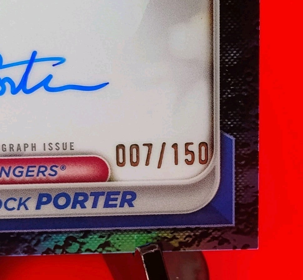 Brock Porter 2024 Bowman 1st Chrome Draft CPA-BP Blue Lunar Refractor Auto #/150