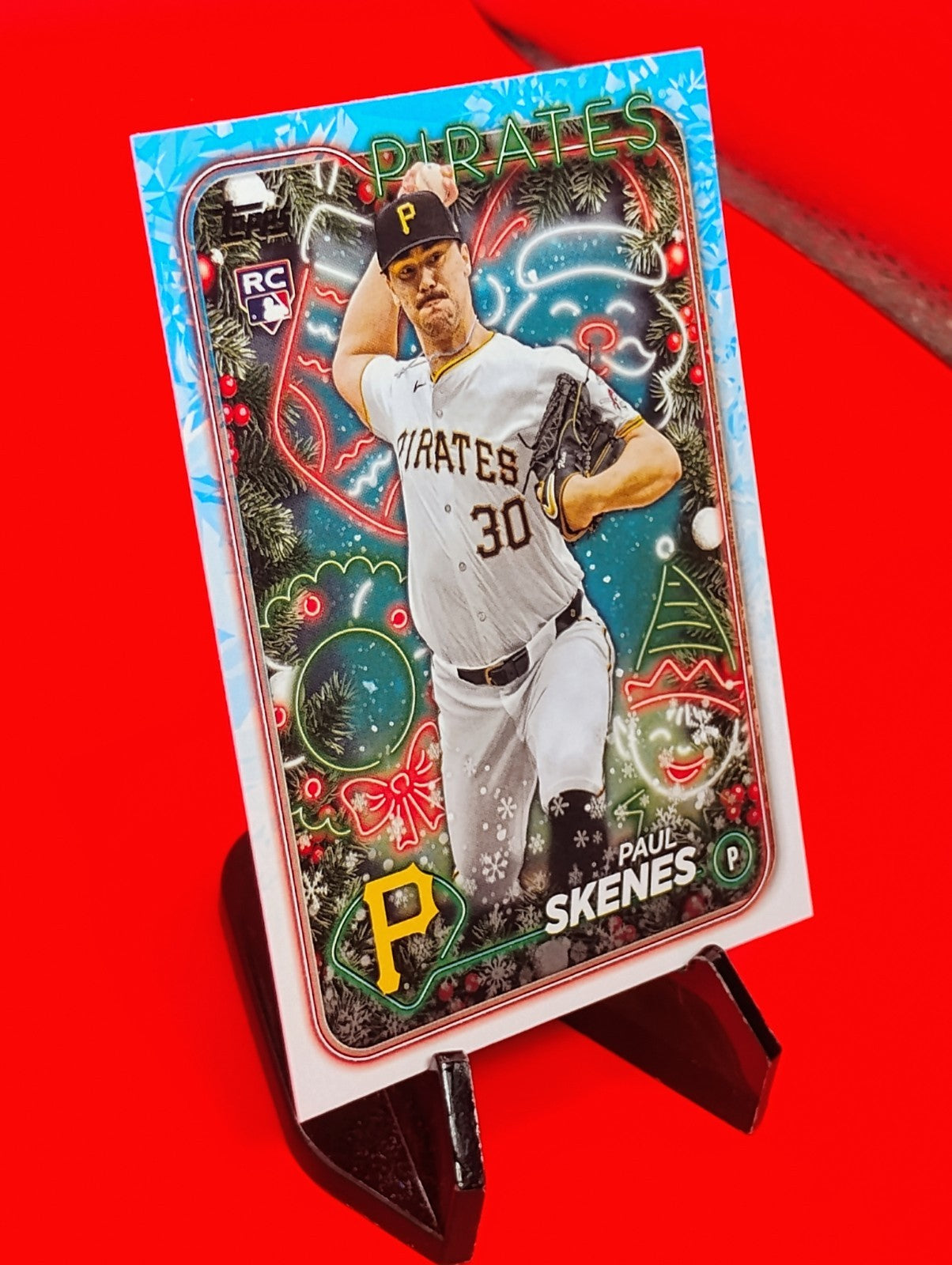 Paul Skenes 2024 Topps Series 1 Holiday #H165 Pirates Rookie RC