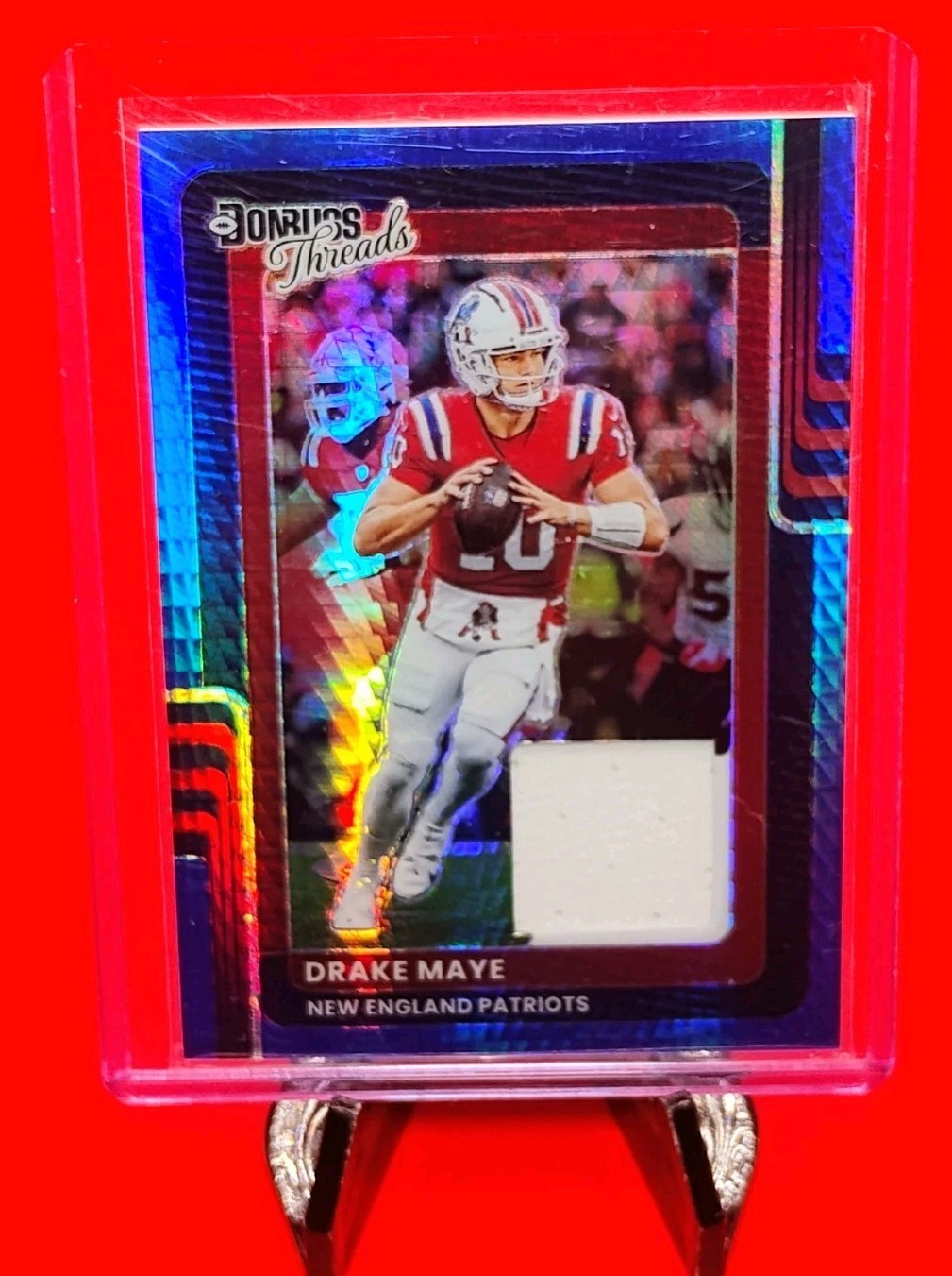 Drake Maye 2025 Donruss Optic Threads Patch #DTBH-DME Hyper Prizm Patriots QB 💎