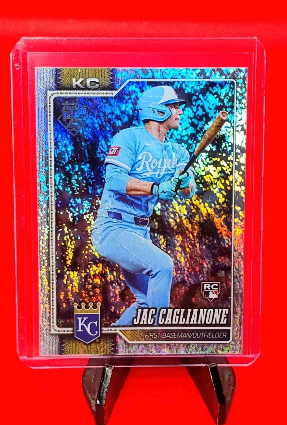 Jac Caglianone 2026 Topps Series 1 Silver Crackle Foil #138 K.C. Royals Rookie💎