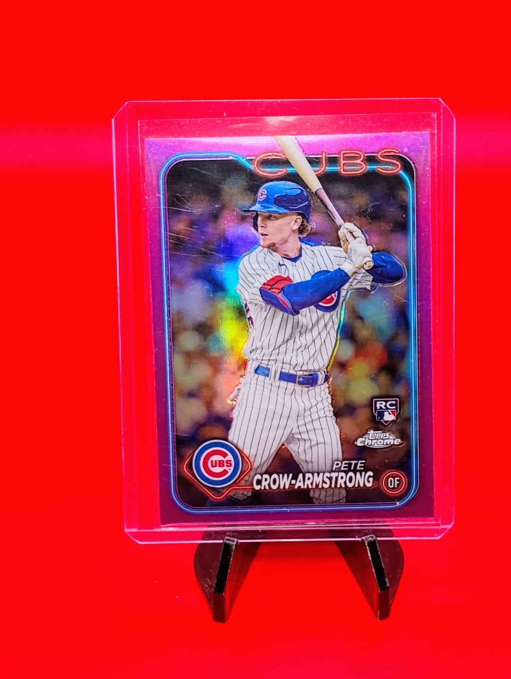 PETE CROW-ARMSTRONG Rookie RC PINK REFRACTOR 2024 Topps Chrome #16 Chicago Cubs