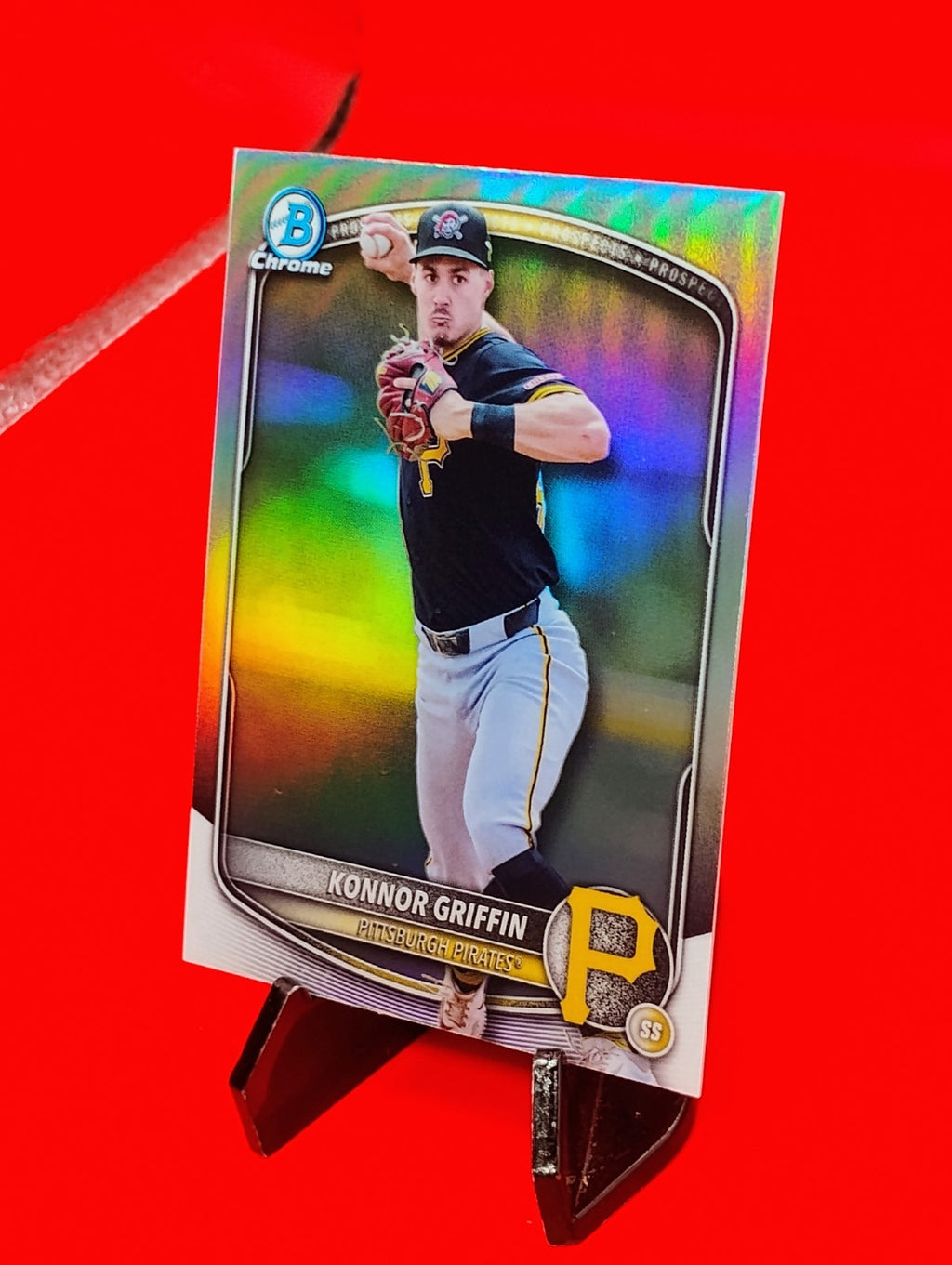 Konnor Griffin 2025 Bowman Draft Chrome Refractor Pirates RC