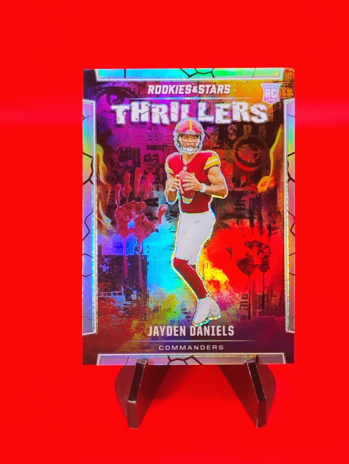 Jayden Daniels 2024 Rookies & Stars Thrillers Insert #T-JDS Silver Prizm RC 🔥💎