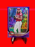 Rhett Lowder 2025 Bowman Chrome #6 Purple Mojo Refractor #186/250 RC Cincinnati