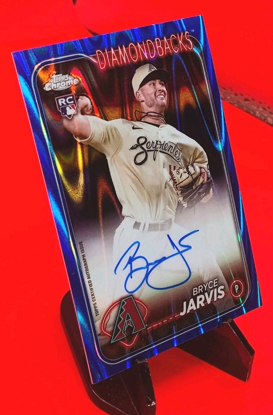 Bryce Jarvis 2024 Topps Chrome RC #AC-BJ  Blue Raywave Refractor #/150 RC 🔥