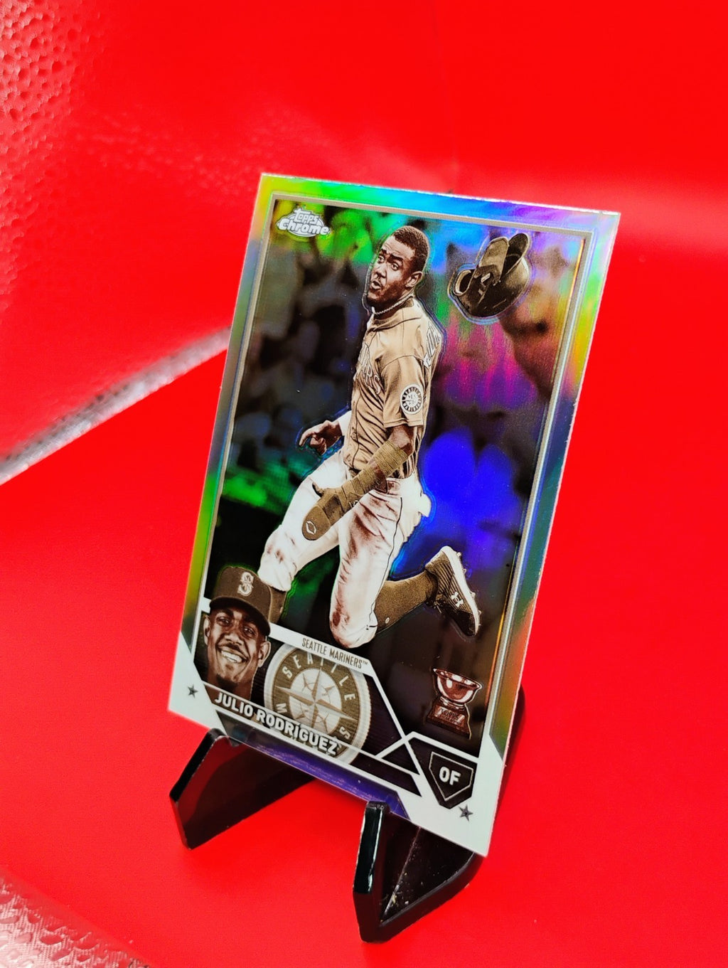 Julio Rodriguez 2023 Topps Chrome #200 Sepia Refractor