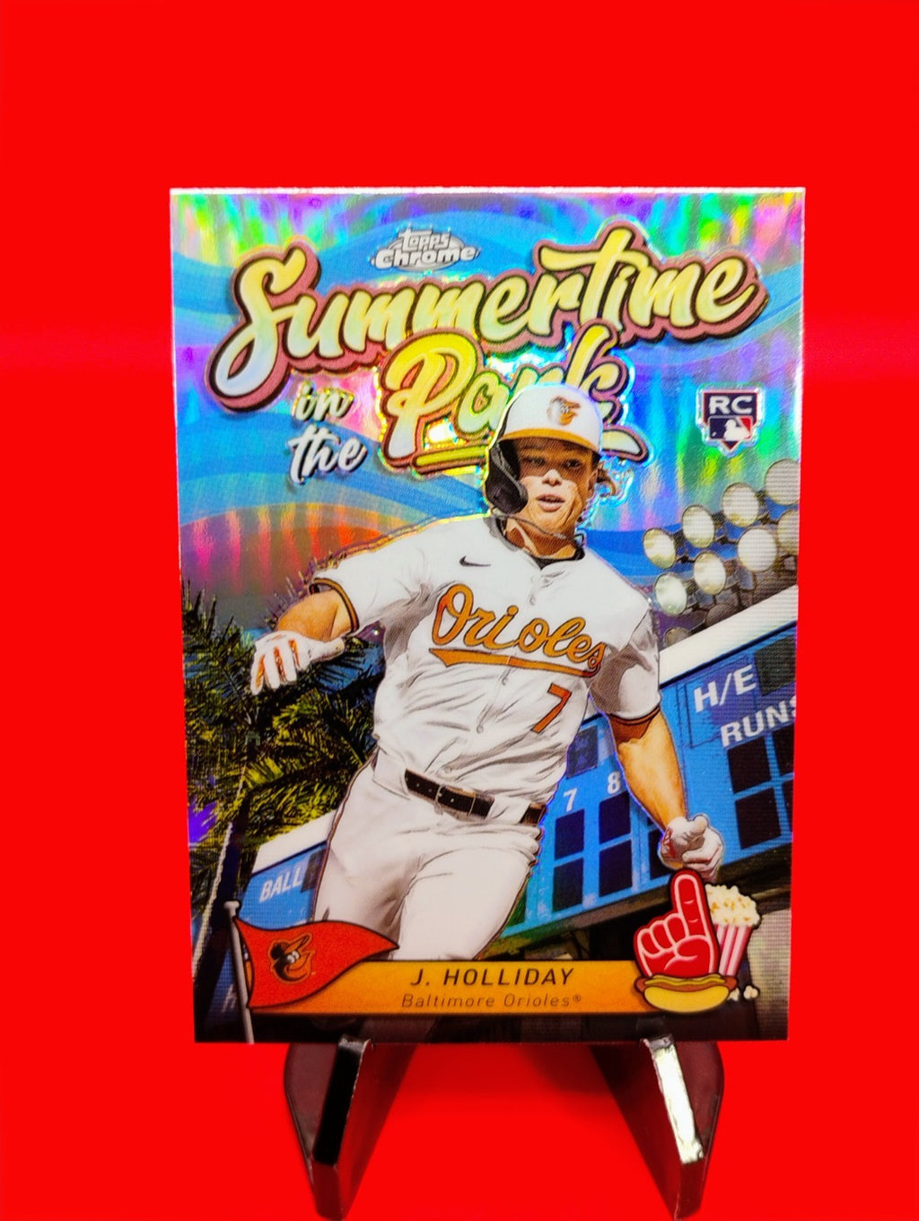 Jackson Holliday 2024 Topps Chrome Summer in the Park Refractor RC #SITP-8 🔥