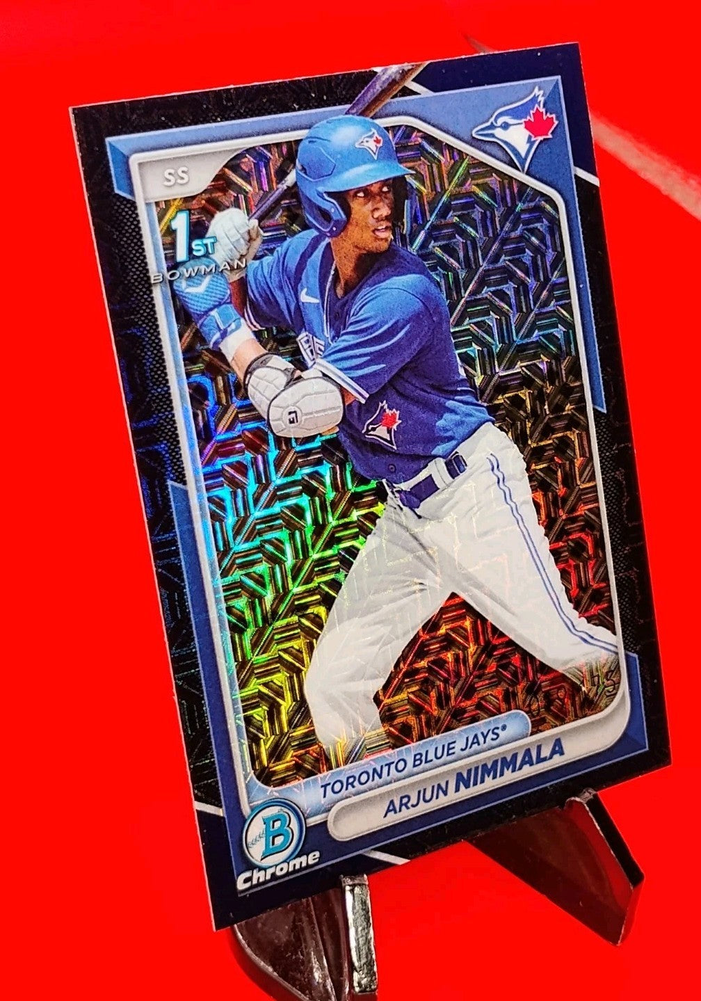 Arjun Nimmala 2024 Bowman Chrome 1st #BCP-142 Navy Mojo Refractor #19/175 💎🔥