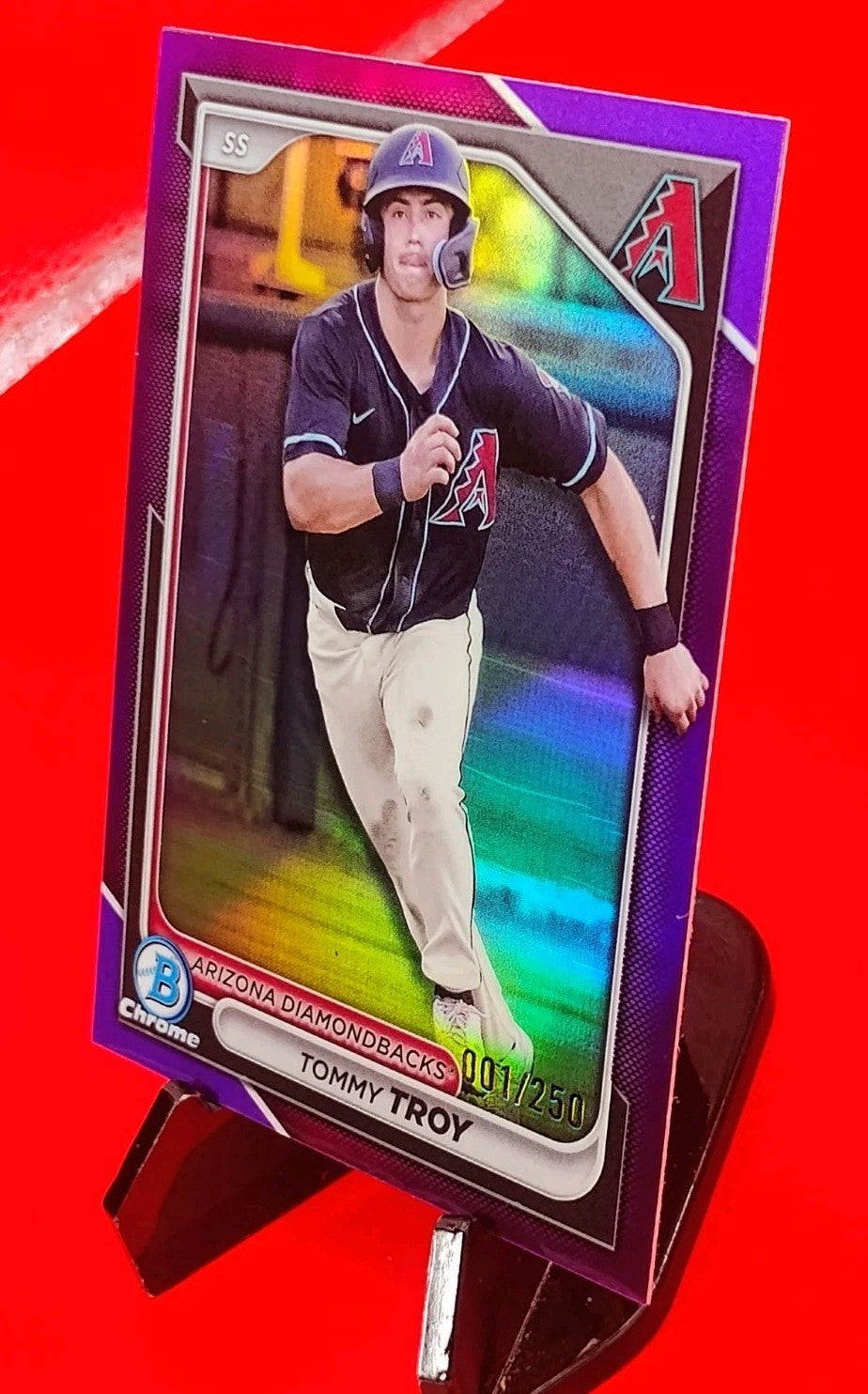 Tommy Troy 2024 Bowman Draft Chrome #BDC-111 Purple Refractor #01/250 -1st Print