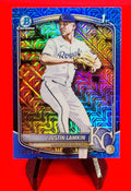 Justin Lamkin 2025 Bowman Draft Chrome #BDC-62 Blue Mojo Refractor #148/150 🔥