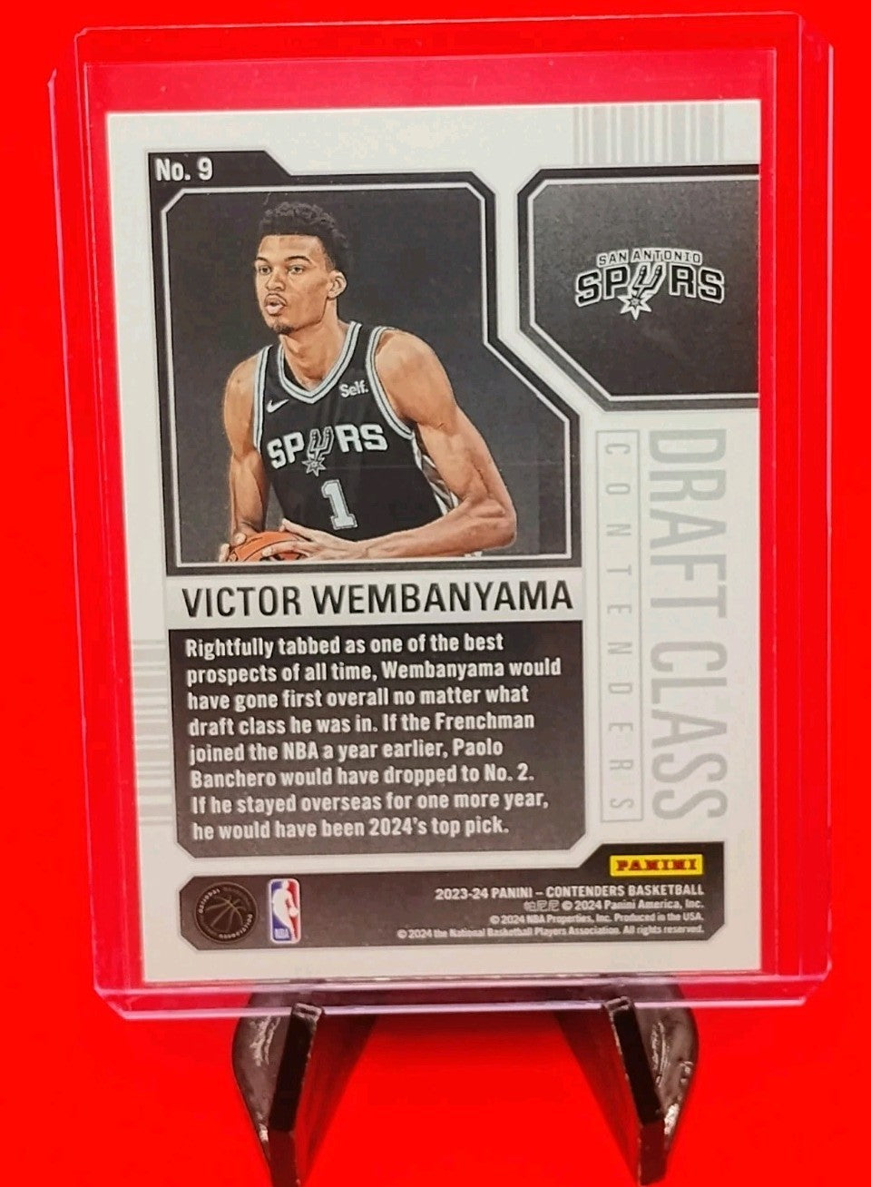 Victor Wembanyama 2023-24 Contenders Basketball Draft Class Contenders #9 RC👽