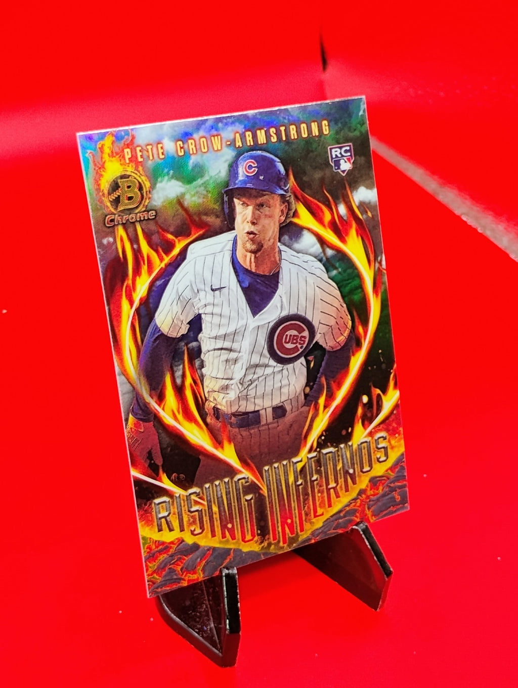 Pete Crow-Armstrong 2024 Bowman Chrome Rising Infernos #RI-4 Chicago Cubs RC 🔥