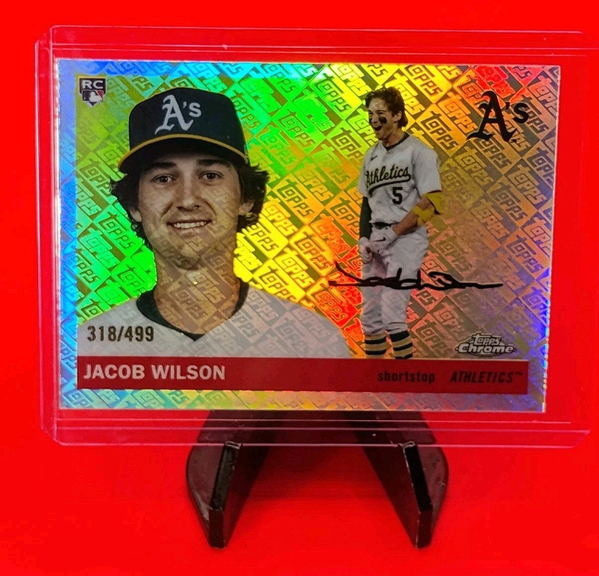 Jacob Wilson 2025 Topps Chrome Platinum RC #283 Logo Refractor #318/499 💎🔥