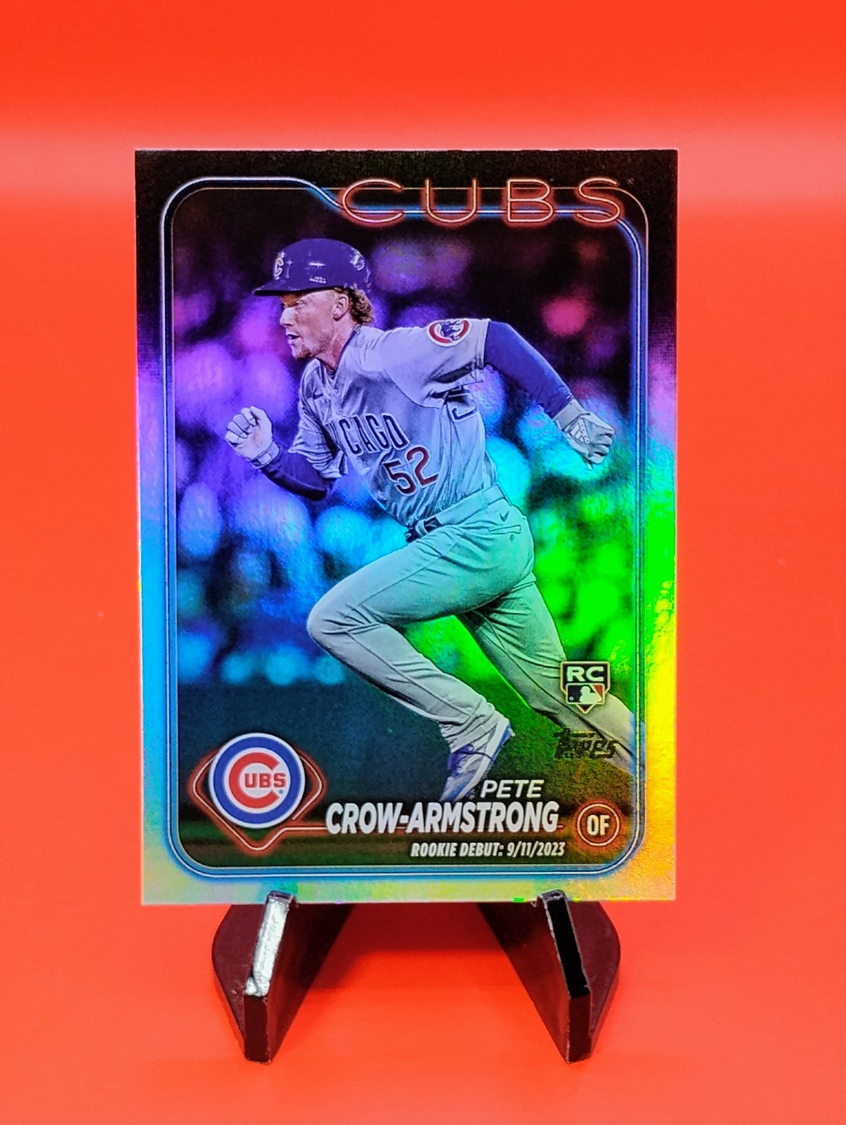 Pete Crow-Armstrong - 2024 Topps Update #US91 - Rookie Debut Rainbow Foil