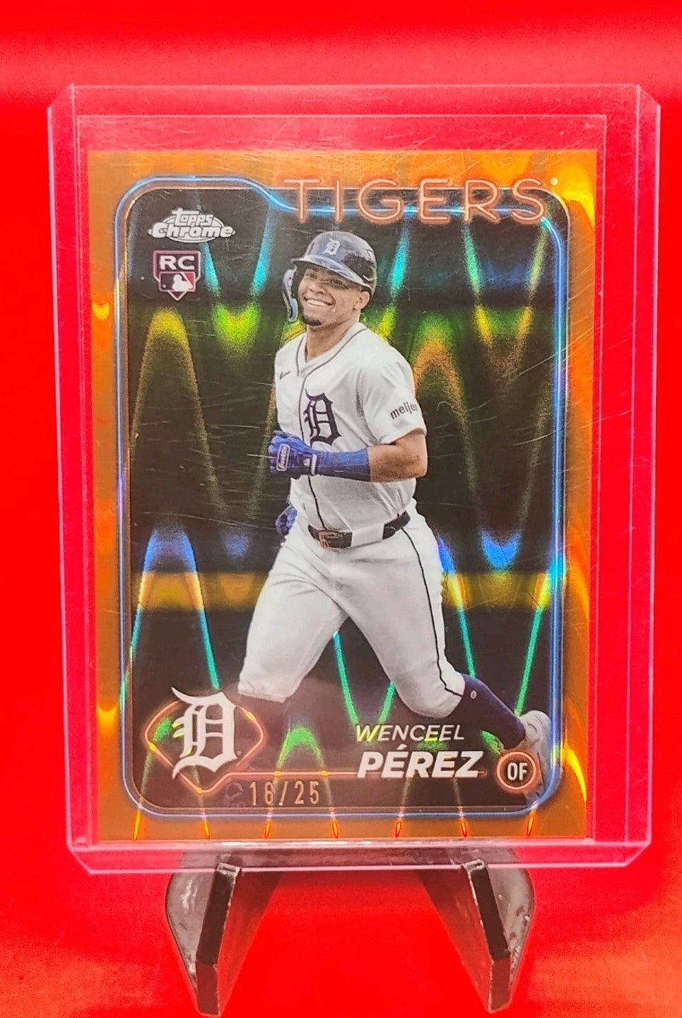 Wenceel Pérez 2024 Topps Chrome Update  RC #USC167 Orange Lava Refractor #16/25