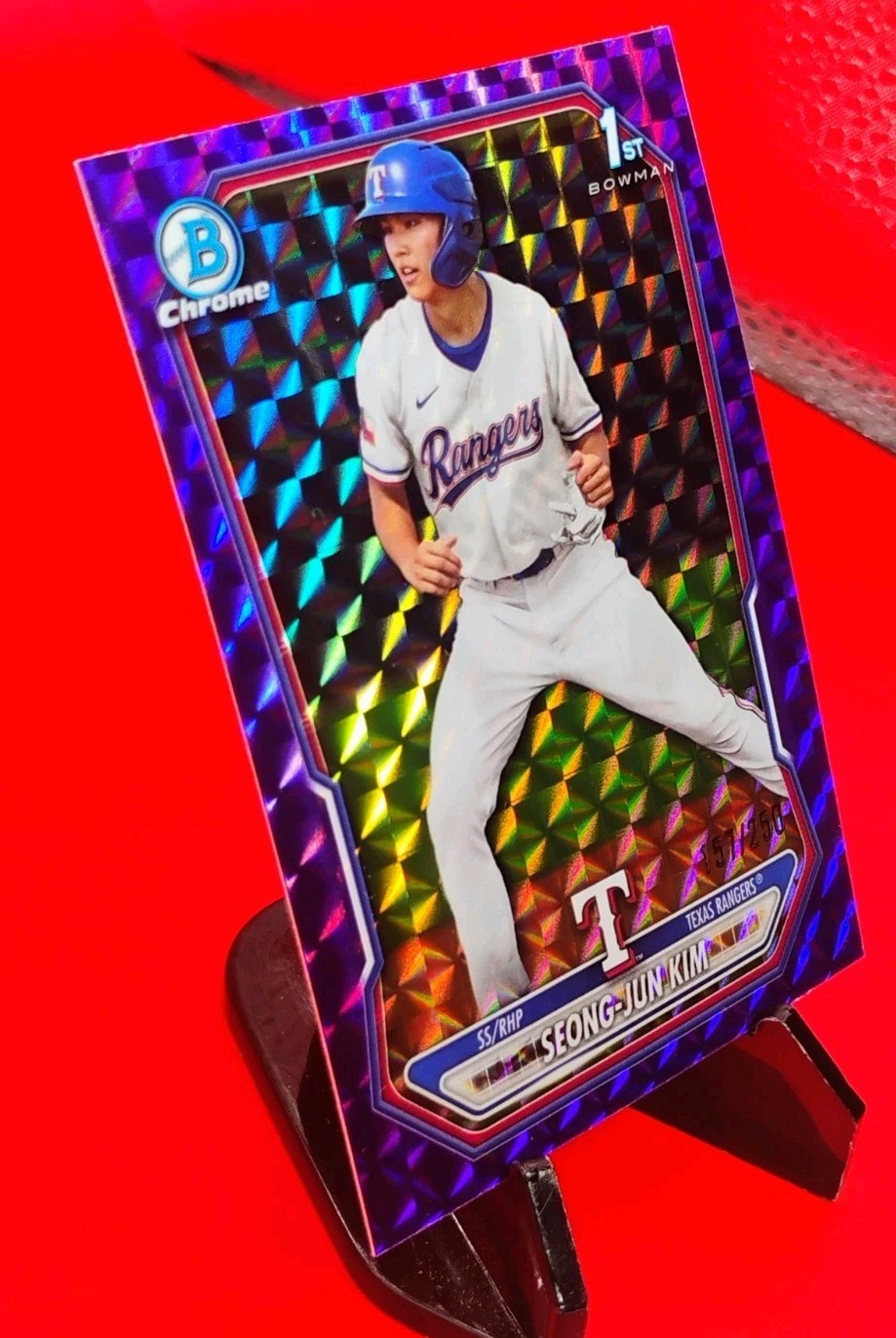 Seong Jun-Kim 2026 Bowman 1st Chrome #BCP-45  Purple Geometric Refractor #/250