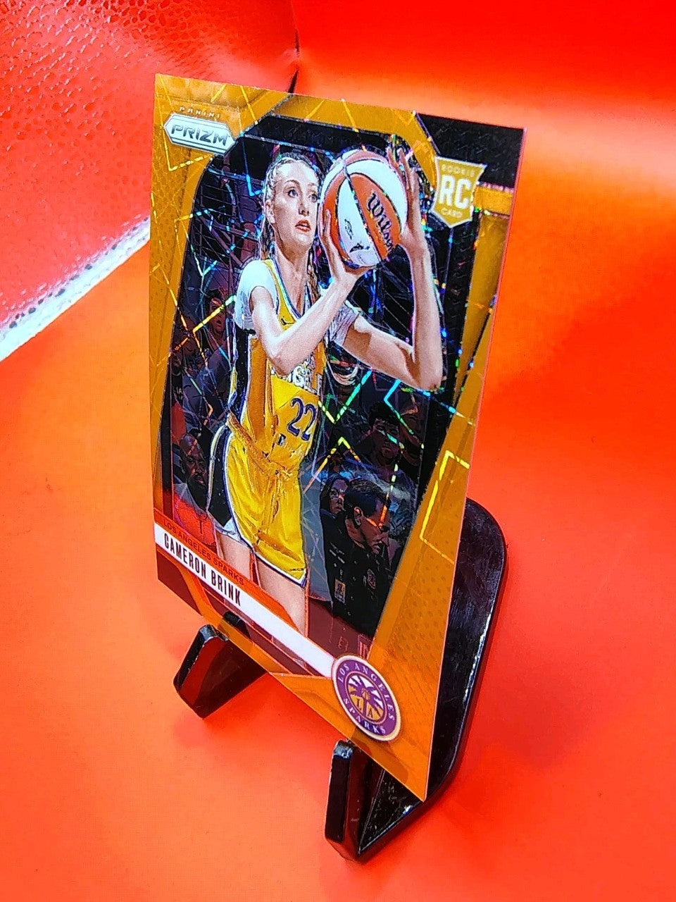 Cameron Brink 2024-25 WNBA Prizm Orange Lazer Prizm Variation RC Sparks 💎🔥