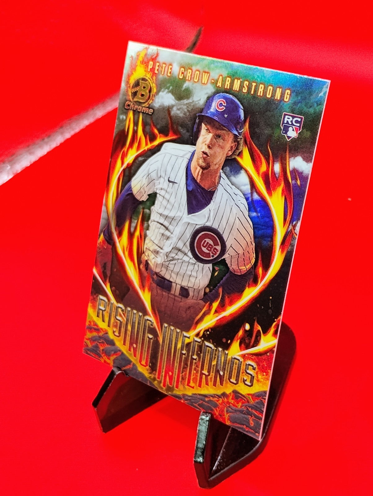 Pete Crow-Armstrong 2024 Bowman Chrome Rising Infernos #RI-4 Chicago Cubs RC 🔥