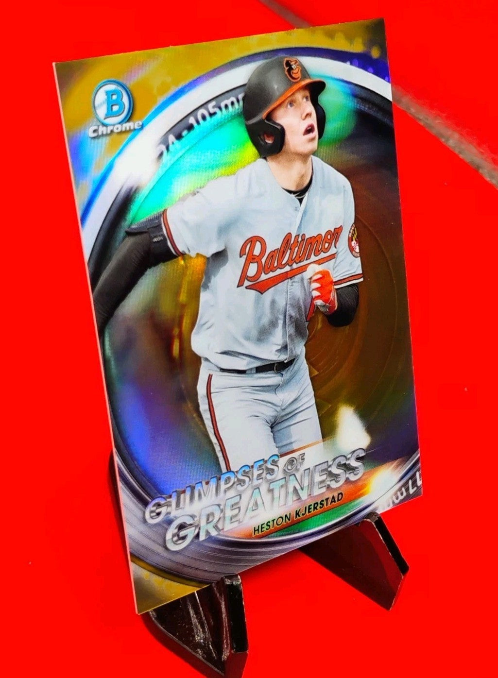 Heston Kjerstad 2020 Bowman Chrome Glimpses of Greatness Gold Refractor #13/50💎
