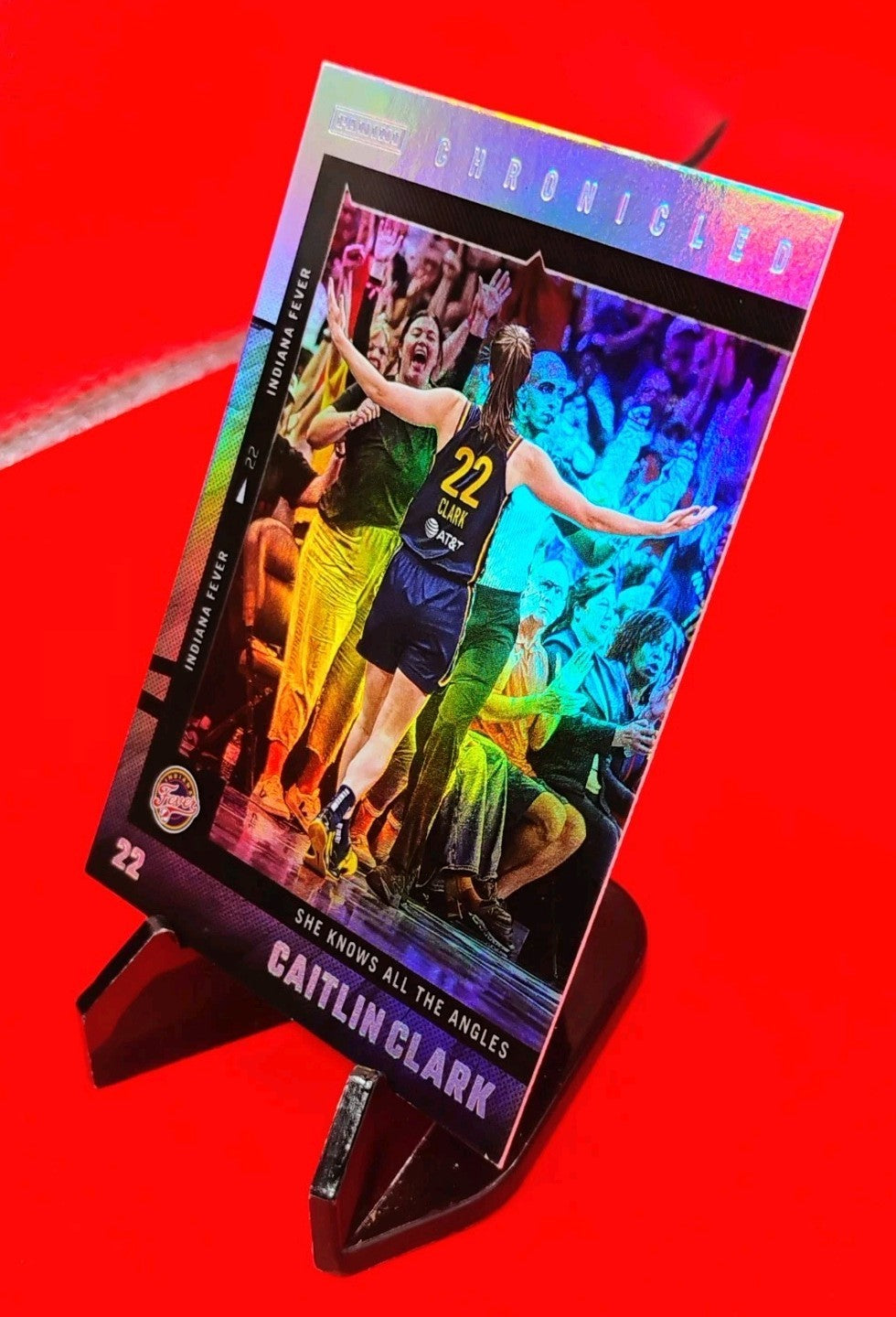 Caitlin Clark 2025 Panini Chronicled WNBA Holo #24 Fever