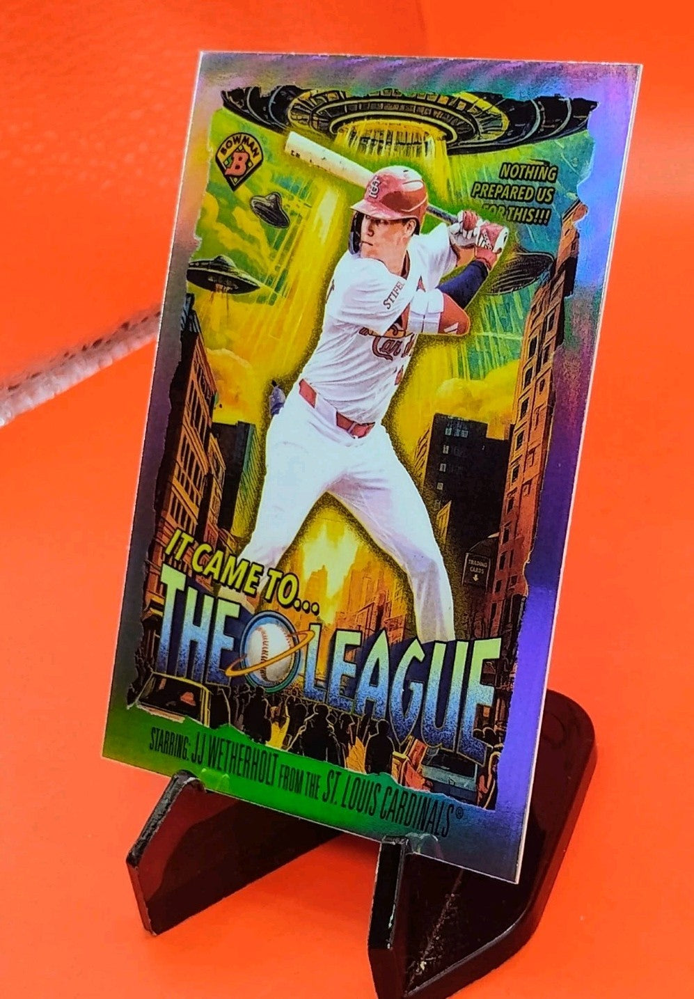 JJ Wetherholt 2025 Bowman Chrome #IT-2 'It Came to The League' Insert Refractor