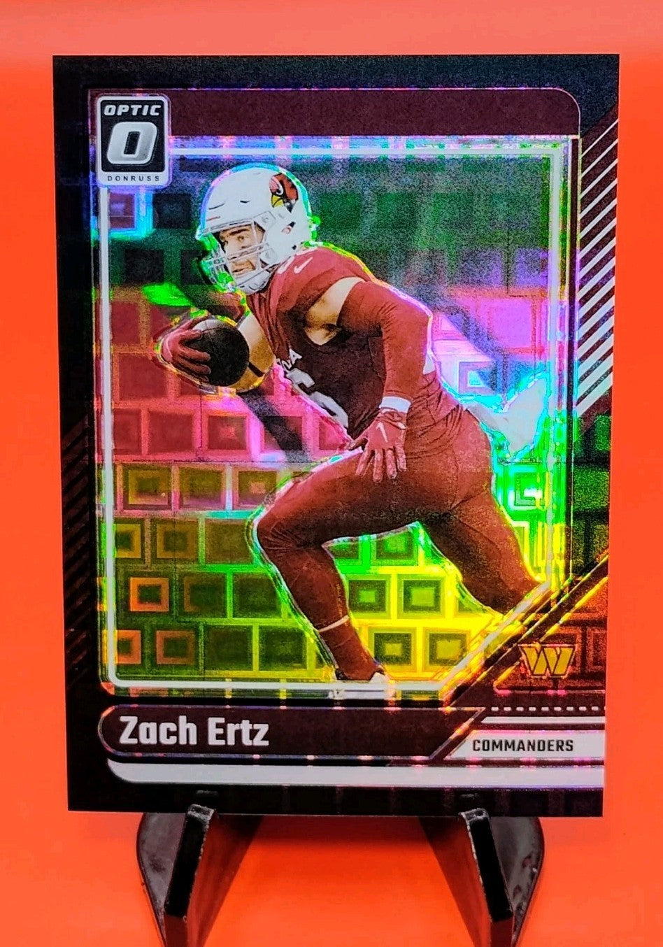 Zach Ertz 2024 Donruss Optic #197 Black Pandora Prizm #20/25 Arizona Cardinals