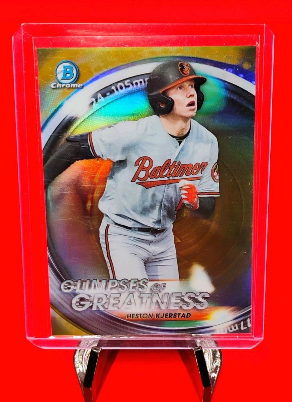 Heston Kjerstad 2020 Bowman Chrome Glimpses of Greatness Gold Refractor #13/50💎