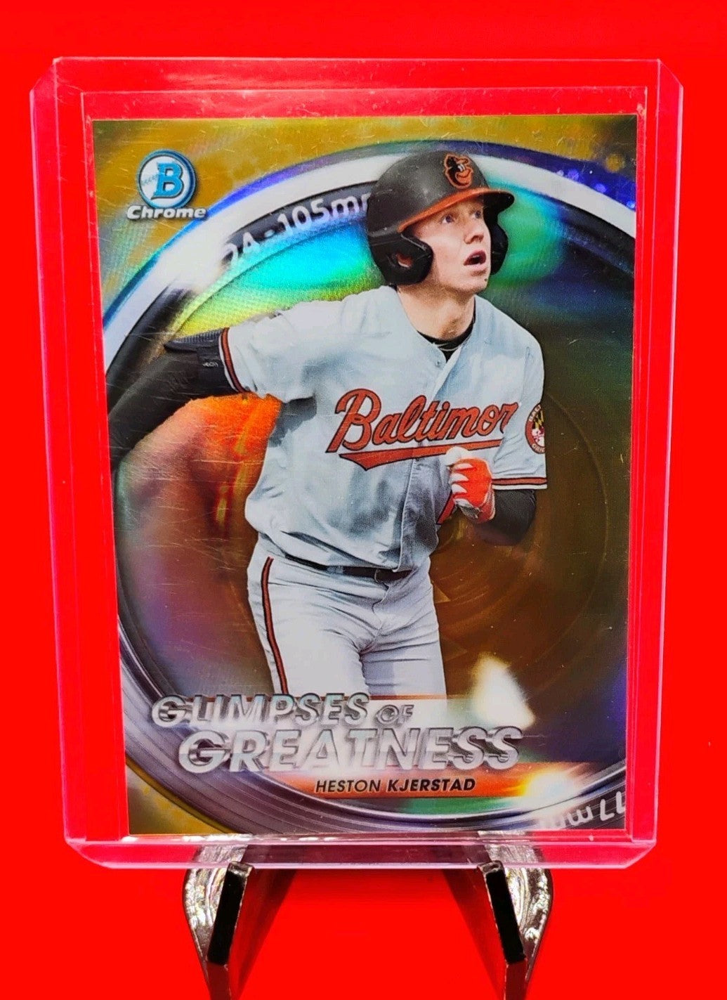 Heston Kjerstad 2020 Bowman Chrome Glimpses of Greatness Gold Refractor #13/50💎