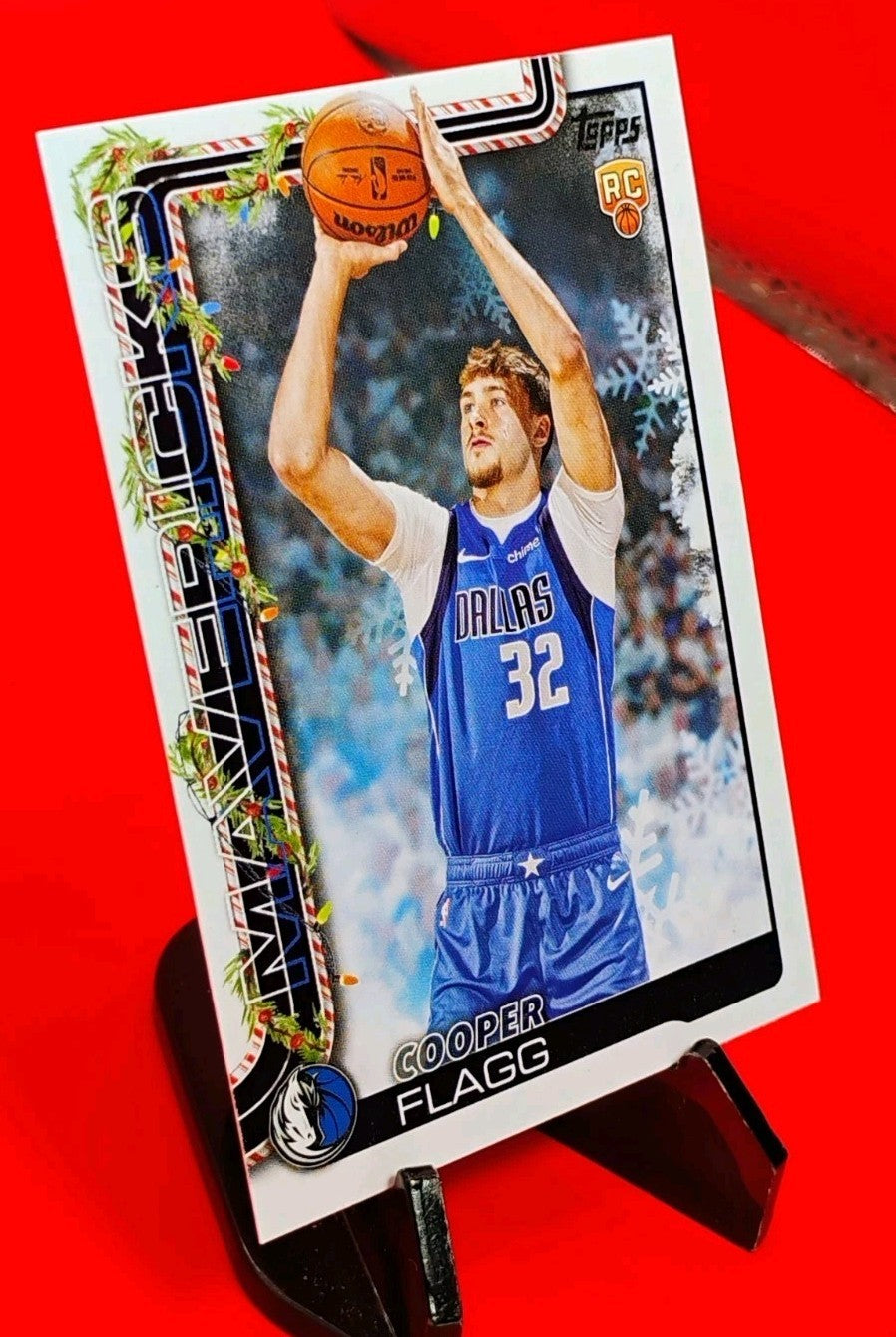 Cooper Flagg 2025-26 Topps Holiday RC #H161 Dallas Mavericks Rookie ROTY? 🔥