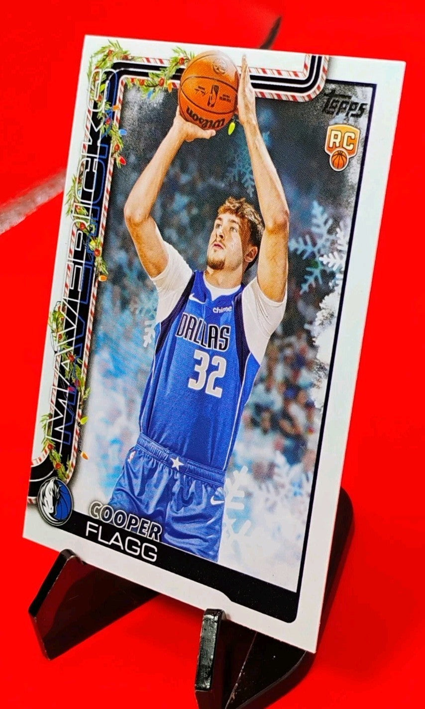 Cooper Flagg 2025-26 Topps Holiday RC #H161 Dallas Mavericks Rookie ROTY? 🔥
