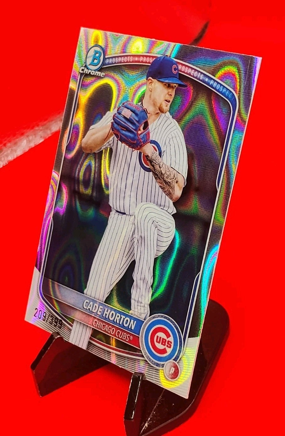 Cade Horton 2025 Bowman Chrome Prospects #BCP-10 Lava Refractor #209/399 Cubs RC