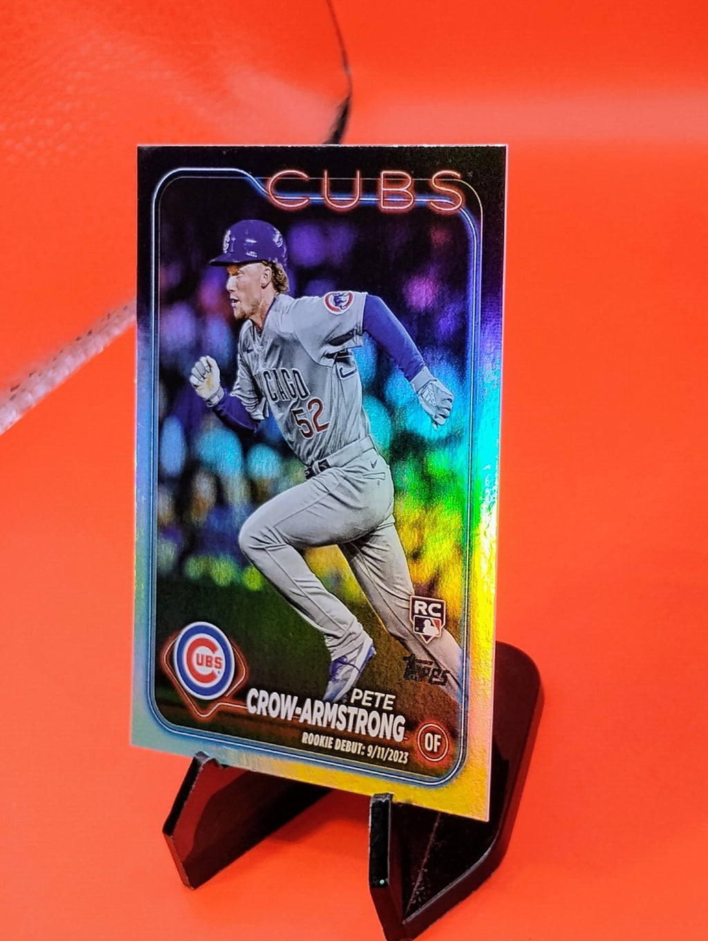 Pete Crow-Armstrong - 2024 Topps Update #US91 - Rookie Debut Rainbow Foil