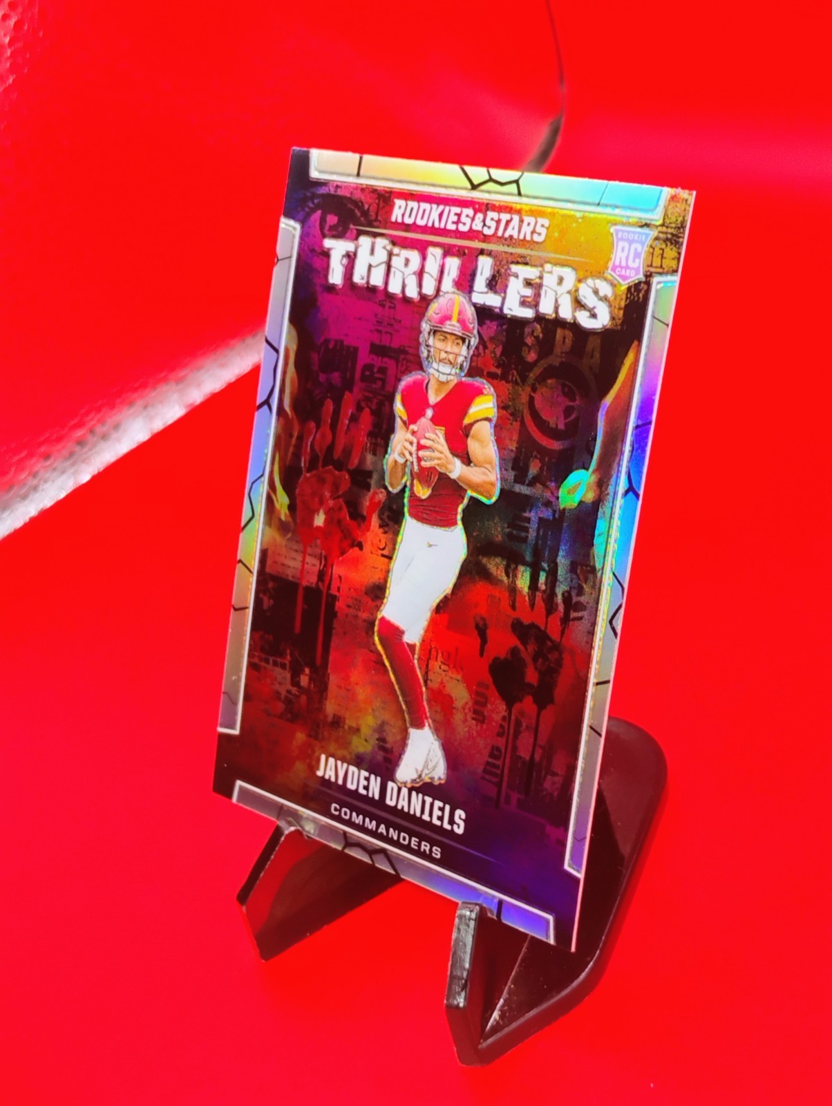 Jayden Daniels 2024 Rookies & Stars Thrillers Insert #T-JDS Silver Prizm RC 🔥💎