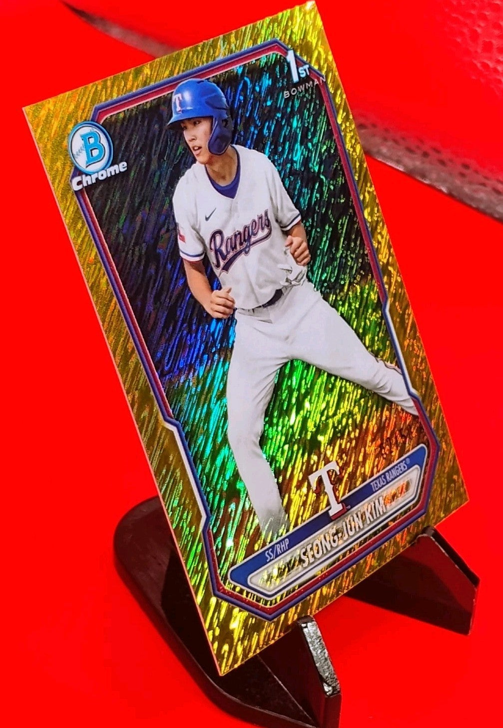 Seong Jun-Kim 2026 Bowman Chrome #BCP-45 Gold Shimmer Refractor #02/50 Jersey #