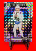 Drake Maye 2025 Mosaic London Games Insert #258 Silver Mosaic Prizm Patriots 💎
