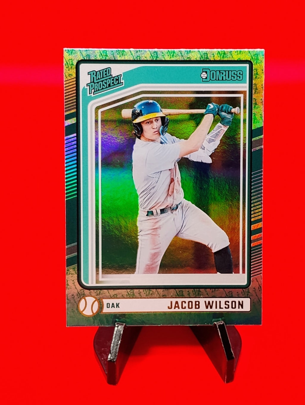 Jacob Wilson 2024 Panini Donruss Rated Rookie #181 SSP Liberty 🗽 Emoji HoloFoil