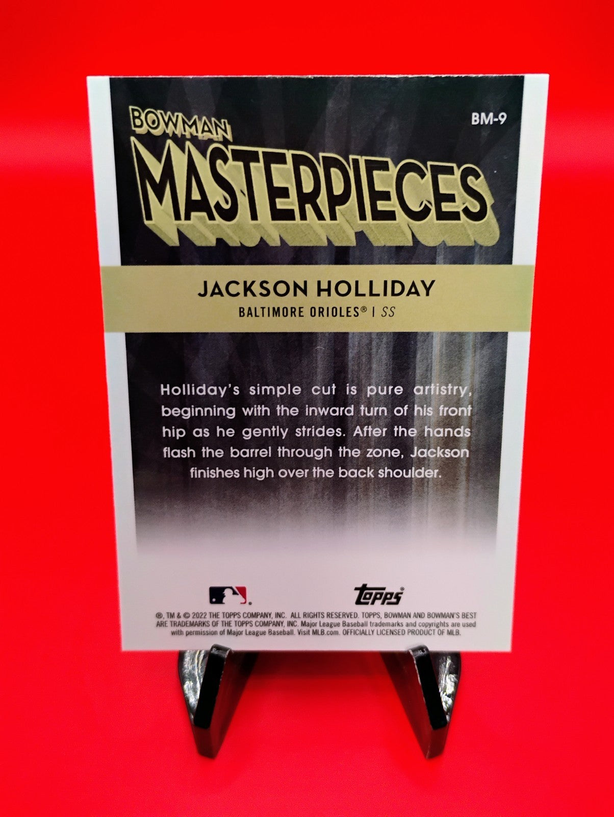 Jackson Holliday 2022 Bowman's Best Bowman Masterpieces #BM-9 Orioles Prospect🔥