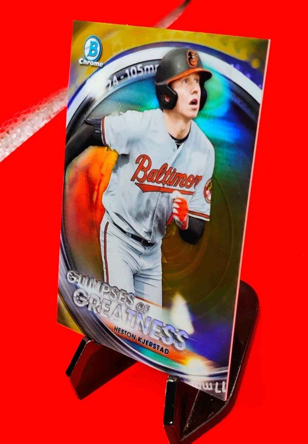 Heston Kjerstad 2020 Bowman Chrome Glimpses of Greatness Gold Refractor #13/50💎
