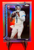 Cam Ward 2025 Topps Chrome Football RC #314 Silver Refractor Titans Rookie QB 💎
