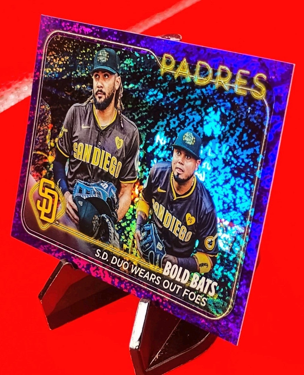 Fernando Tatis Jr. & Luis Arraez 2024 Topps Update #US88 Purple Foil #321/799 🔥
