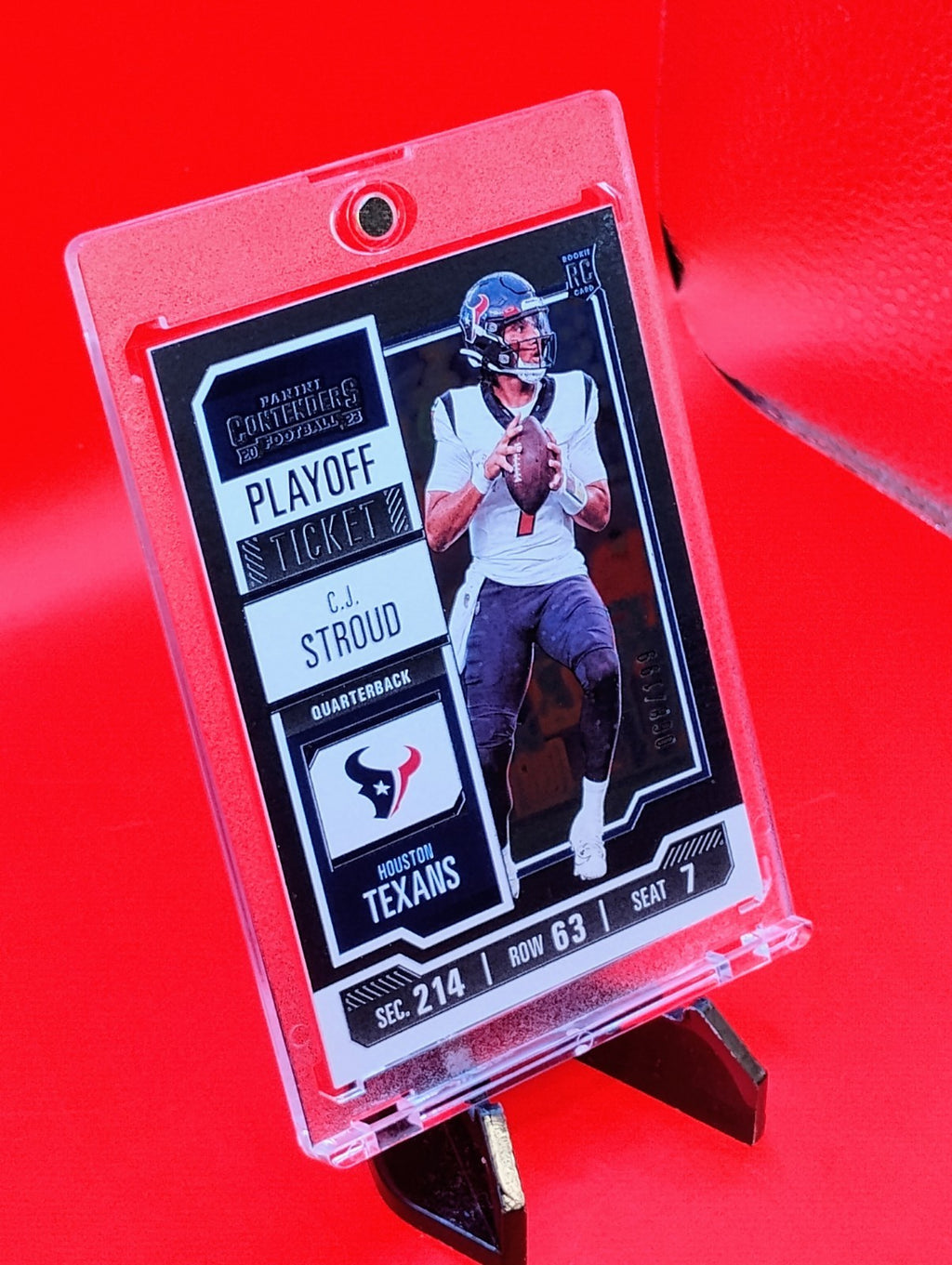CJ Stroud 2023 Panini Contenders Playoff Ticket #40 Silver #68/199 Texans QB RC