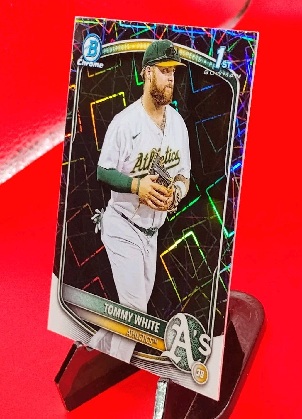 Tommy White 2025 Bowman Chrome 1st Bowman #BCP-251 Lazer Refractor 🔥