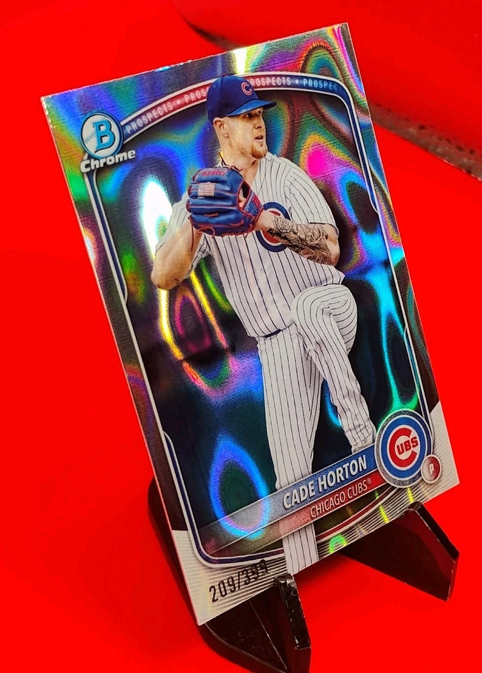 Cade Horton 2025 Bowman Chrome Prospects #BCP-10 Lava Refractor #209/399 Cubs RC