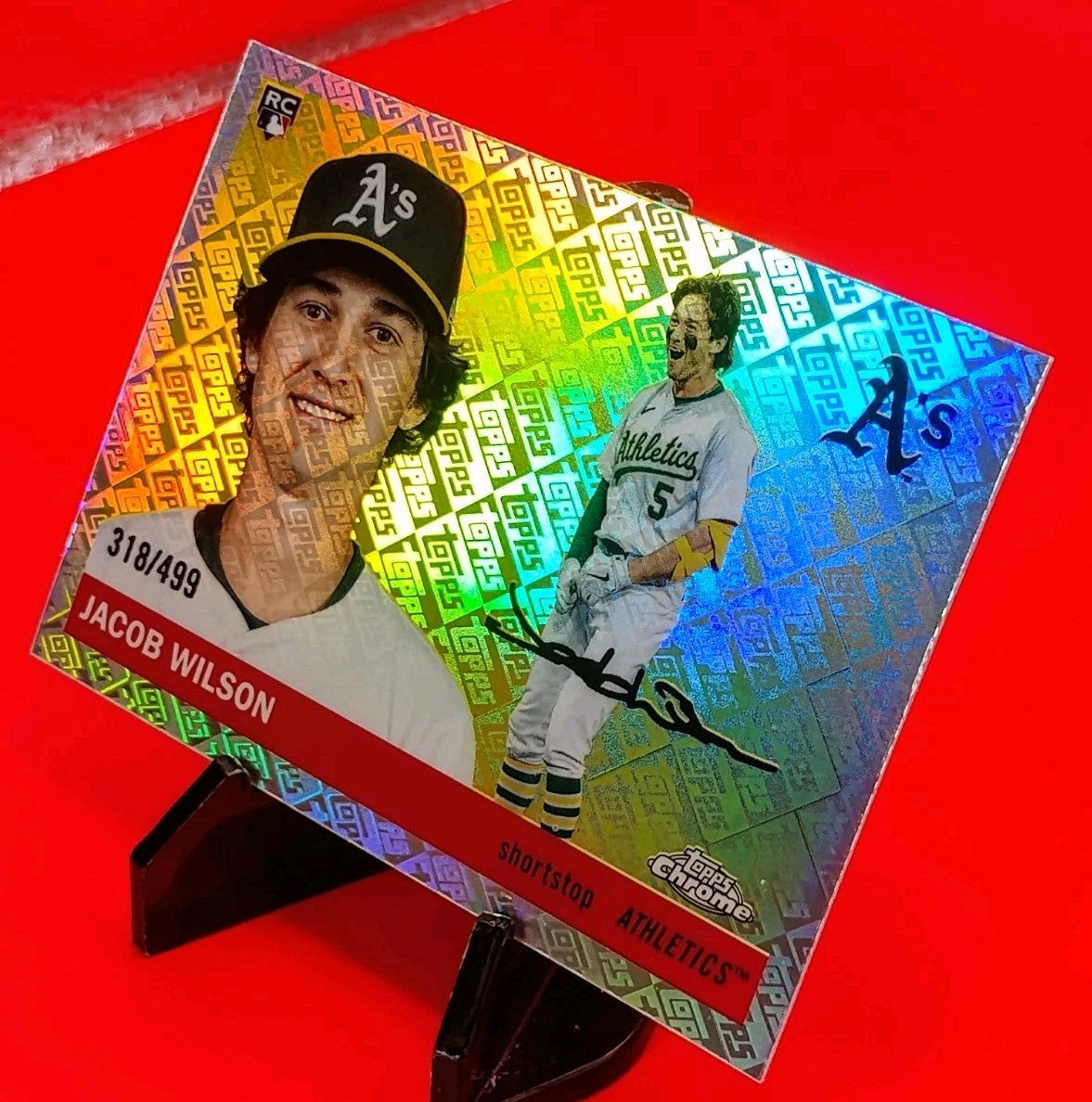 Jacob Wilson 2025 Topps Chrome Platinum RC #283 Logo Refractor #318/499 💎🔥