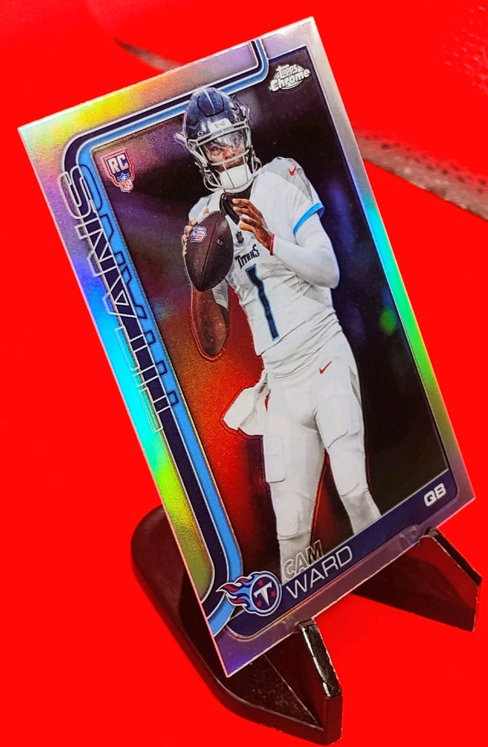 Cam Ward 2025 Topps Chrome Football RC #314 Silver Refractor Titans Rookie QB 💎