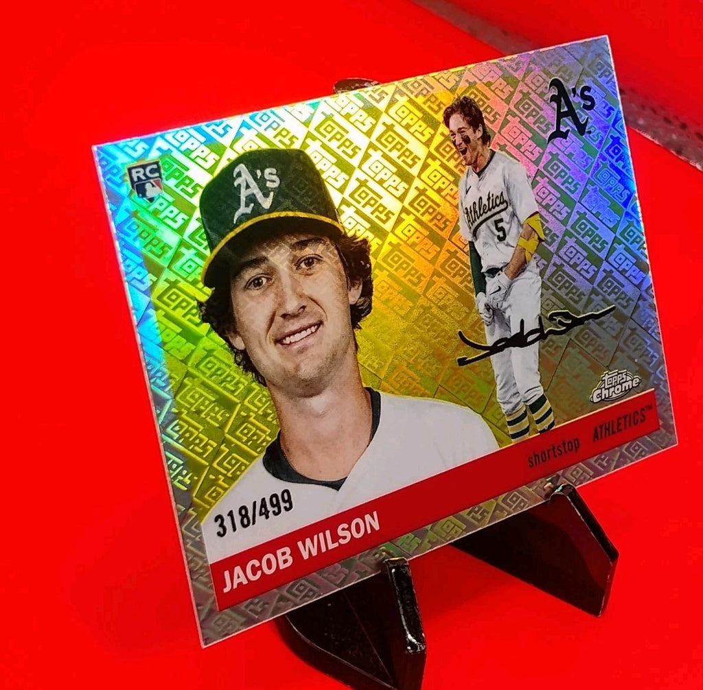 Jacob Wilson 2025 Topps Chrome Platinum RC #283 Logo Refractor #318/499 💎🔥